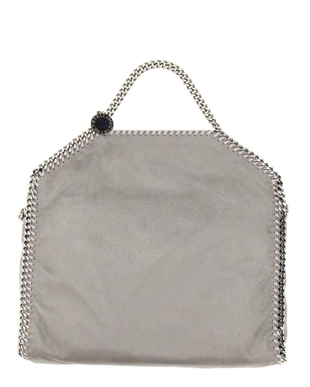 Stella McCartney Gray Falabella Fold Over Bag