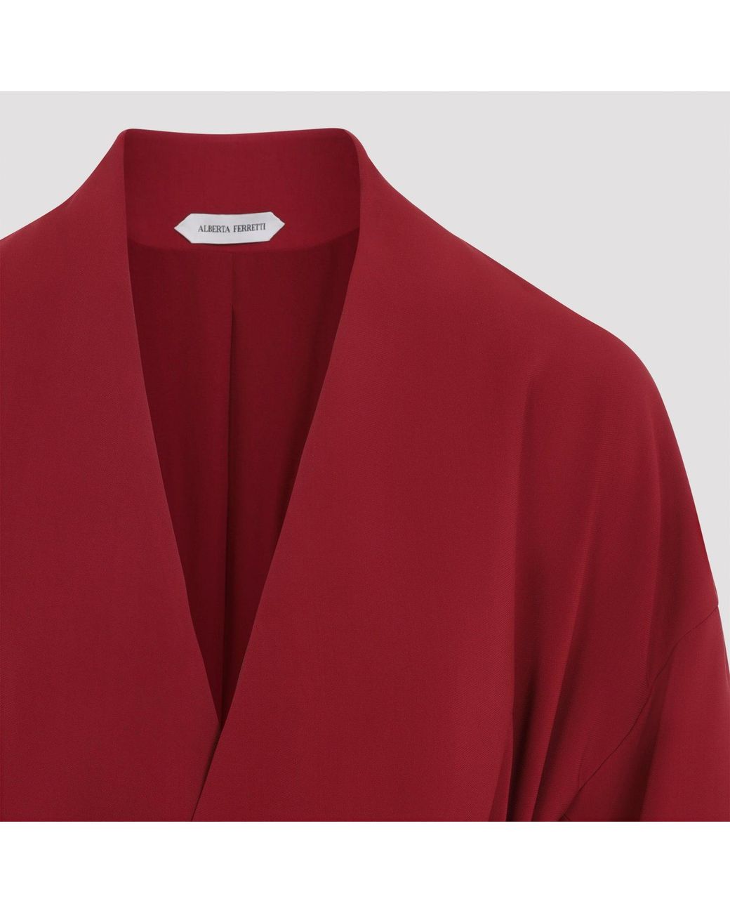 Alberta Ferretti Red Cady Jacket