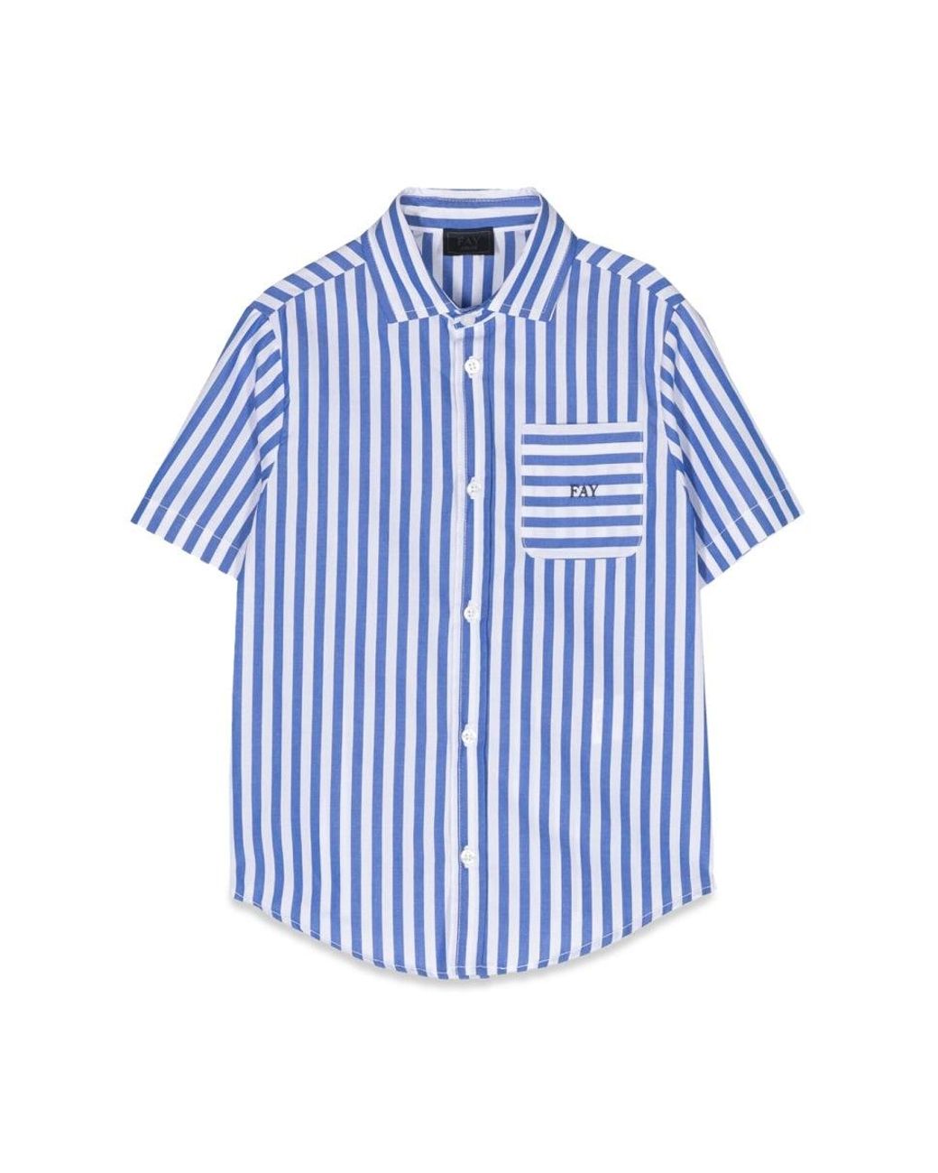 Fay Blue Mc Stripes Shirt
