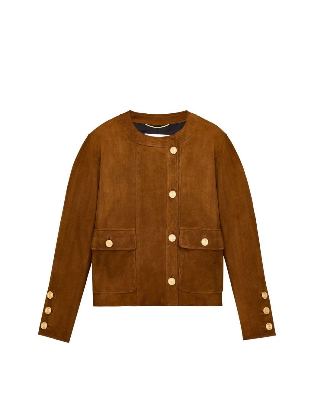 Saint Laurent Brown Suede Leather Jacket