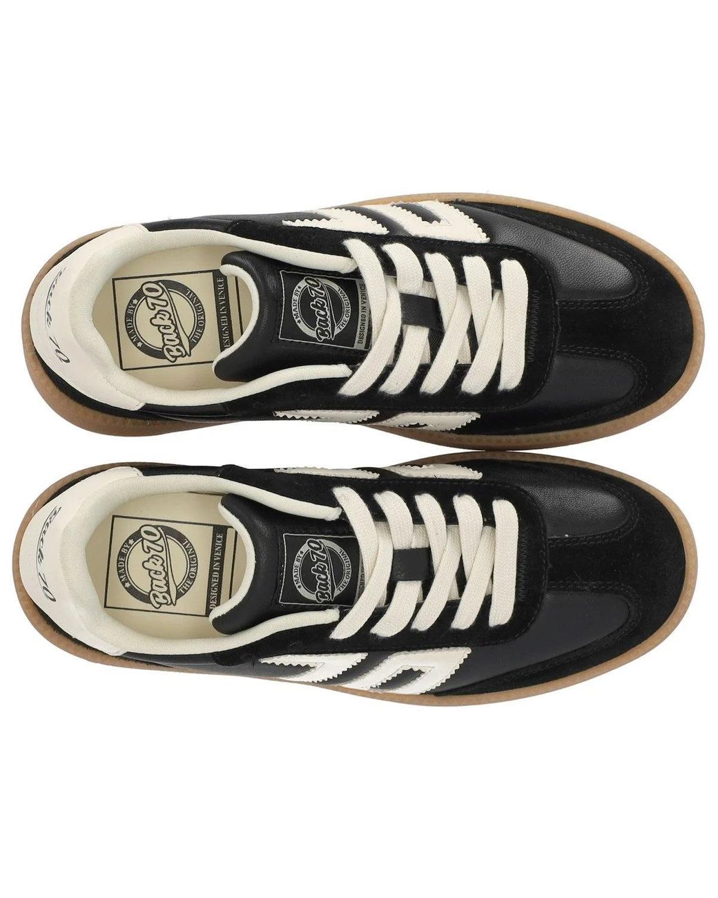Back70 Black Xxl Leather Sneaker