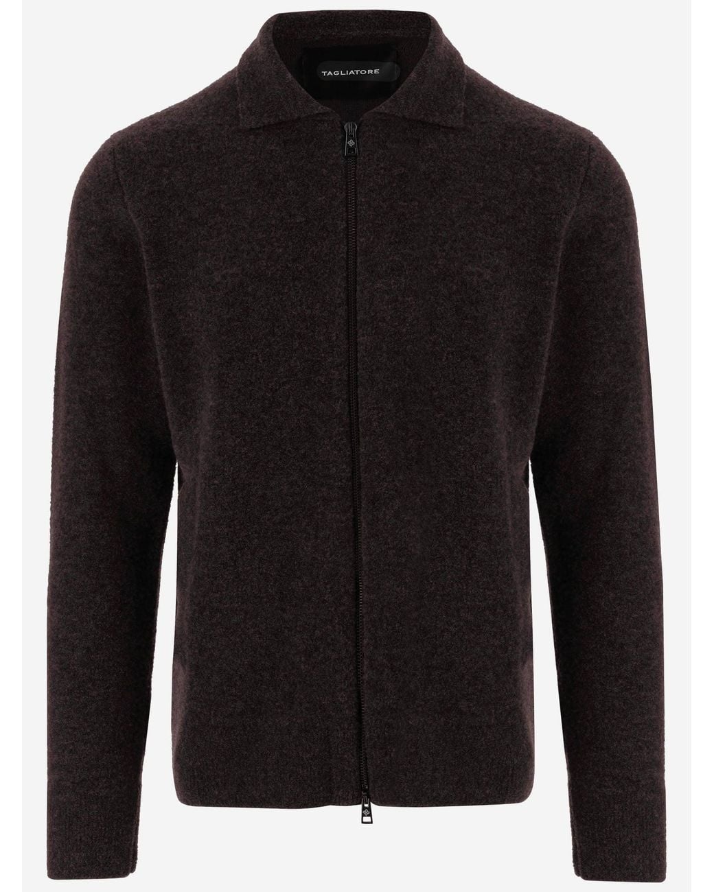 Tagliatore Black Sweater Wool-Blend