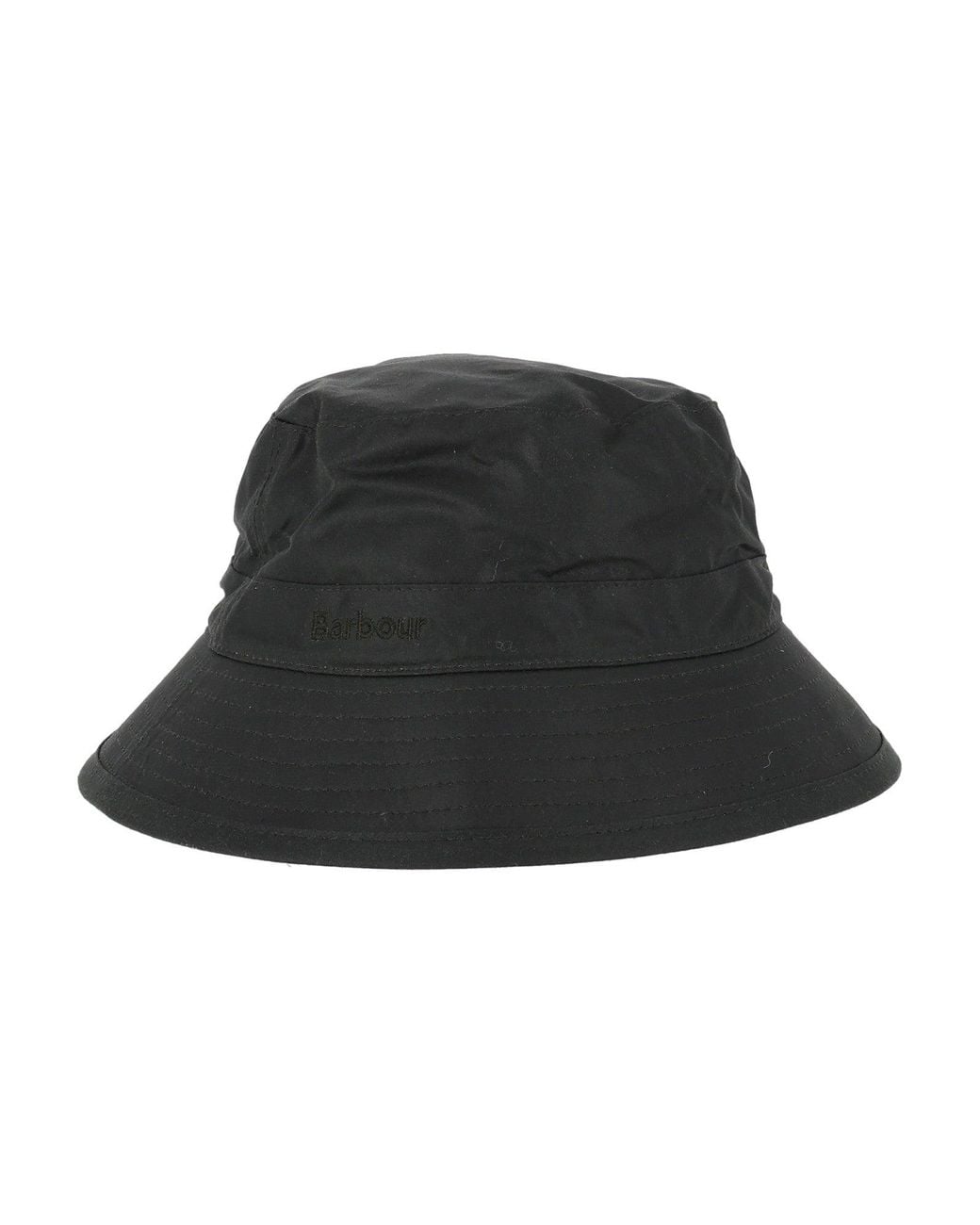 Barbour Black Wax Bucket Hat
