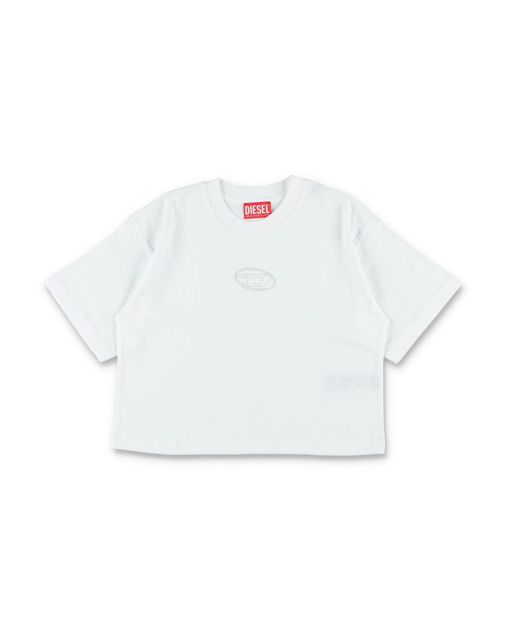 DIESEL White Girls 100% Cotton T-Shirt