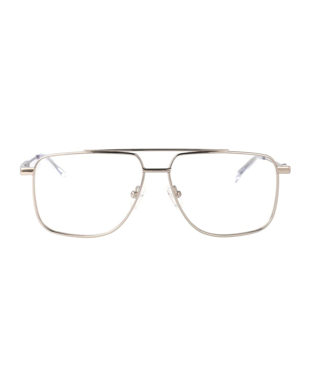 McQueen Metallic Alexander Mc Queen Aviator Optical Am0480 O 001