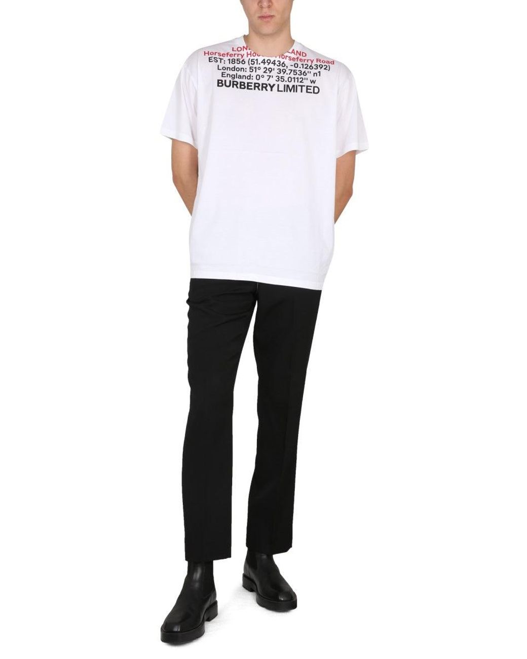 Burberry Black Slim Fit Pants for men