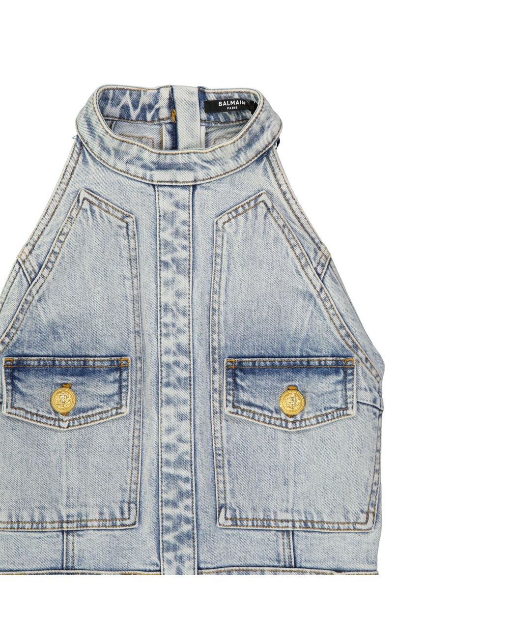 Balmain Denim Mini-jurk in het Blue