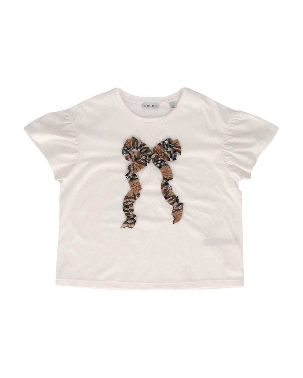 Burberry White Kid Girl T Shirts