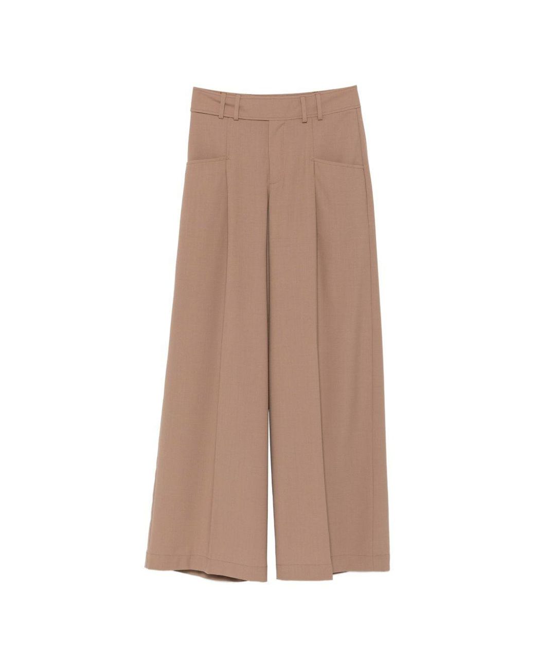 Closed Brown Wool Blend Trousers