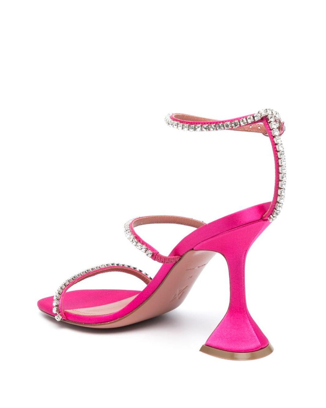 AMINA MUADDI Pink Gilda Heel Sandals