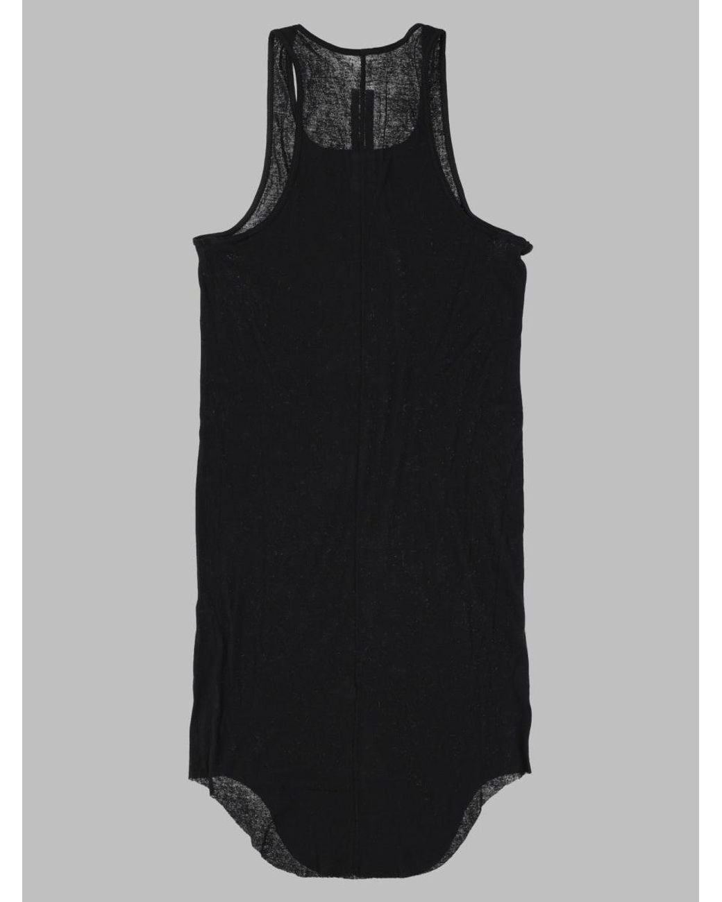 Rick Owens Black Tank Top "Basic Rib Tank"
