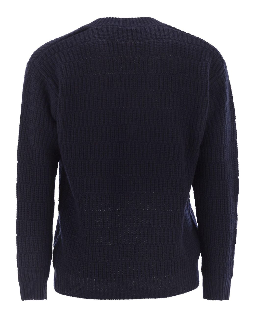 PT Torino Blue Wool Sweater With V-Neck for men