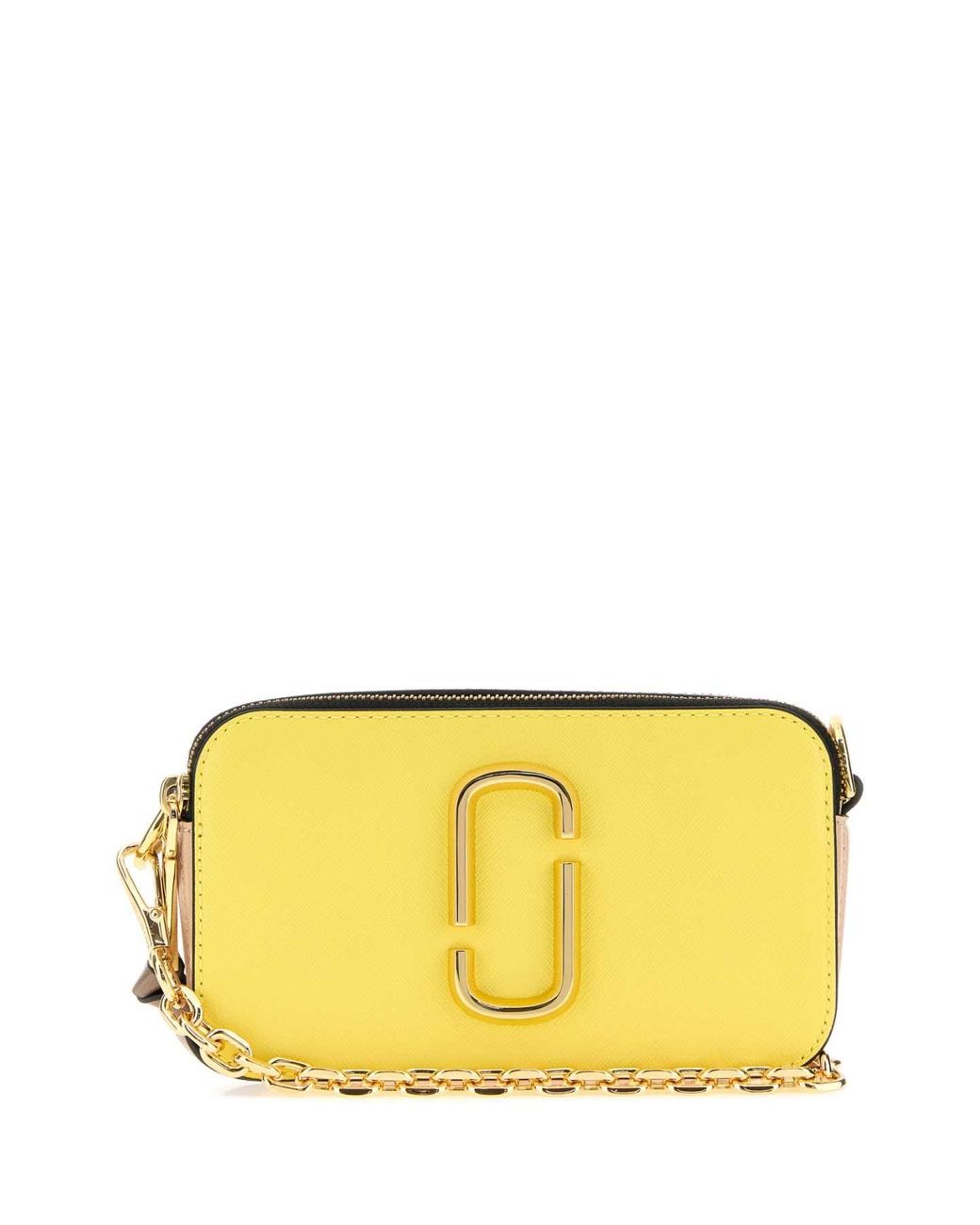 Marc Jacobs Yellow Leather The Snapshot Crossbody Bag