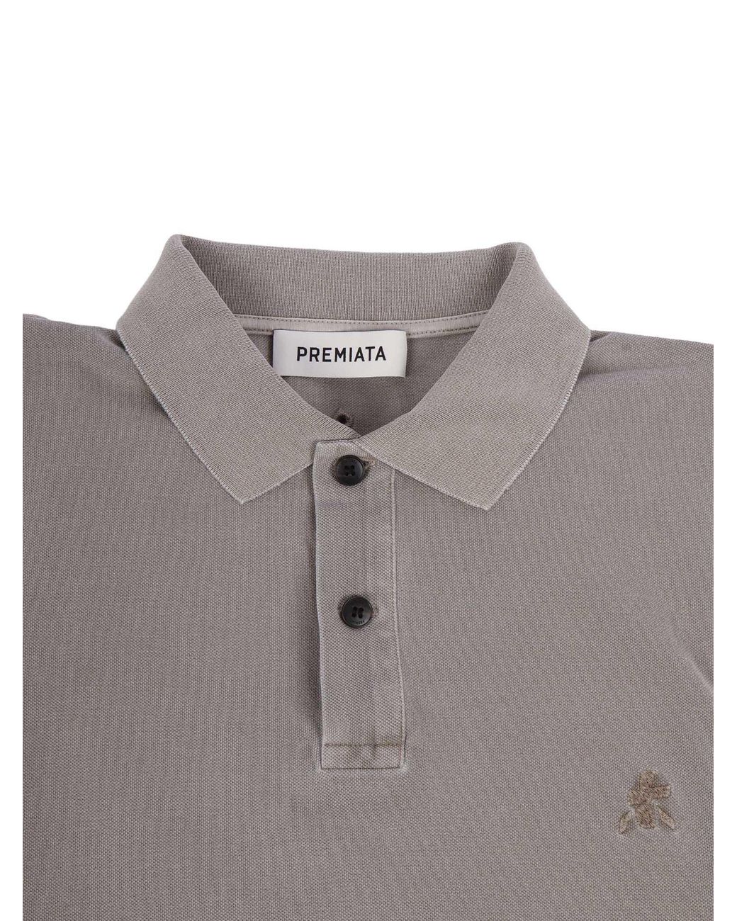 Premiata Gray T-Shirt Military Cotton Short Sleeves for men