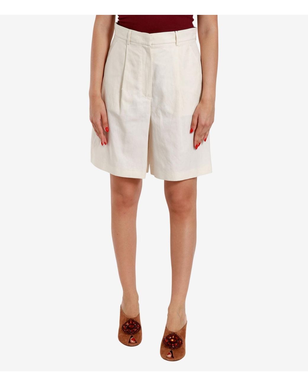 Weekend by Maxmara White Shorts