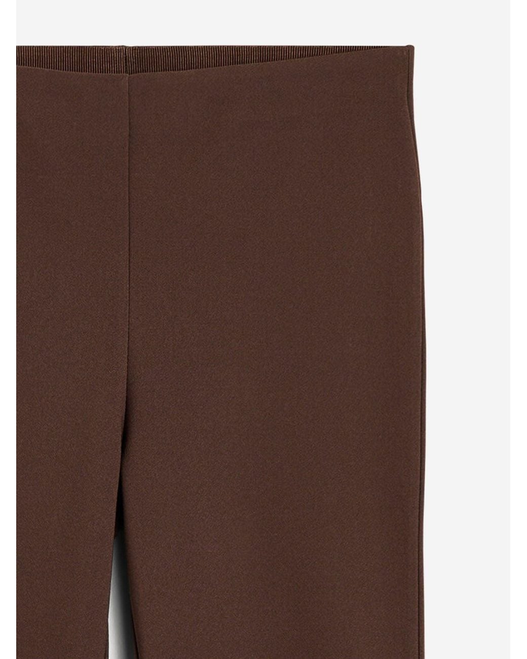 By Malene Birger Brown Stretch Nylon Pants