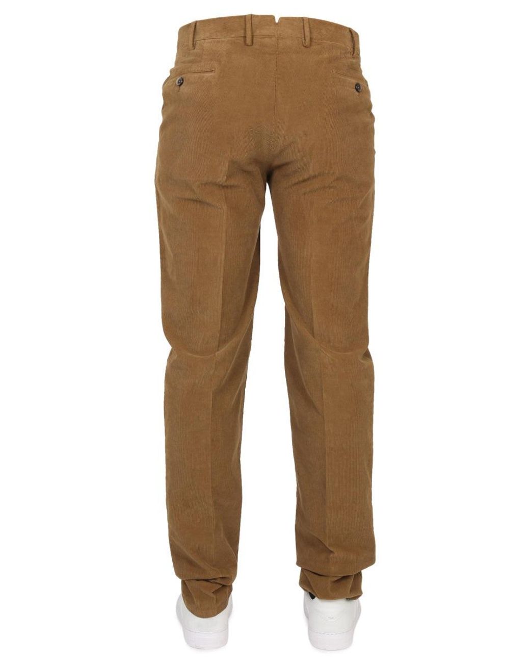 PT Torino Brown Slim Fit Pants for men