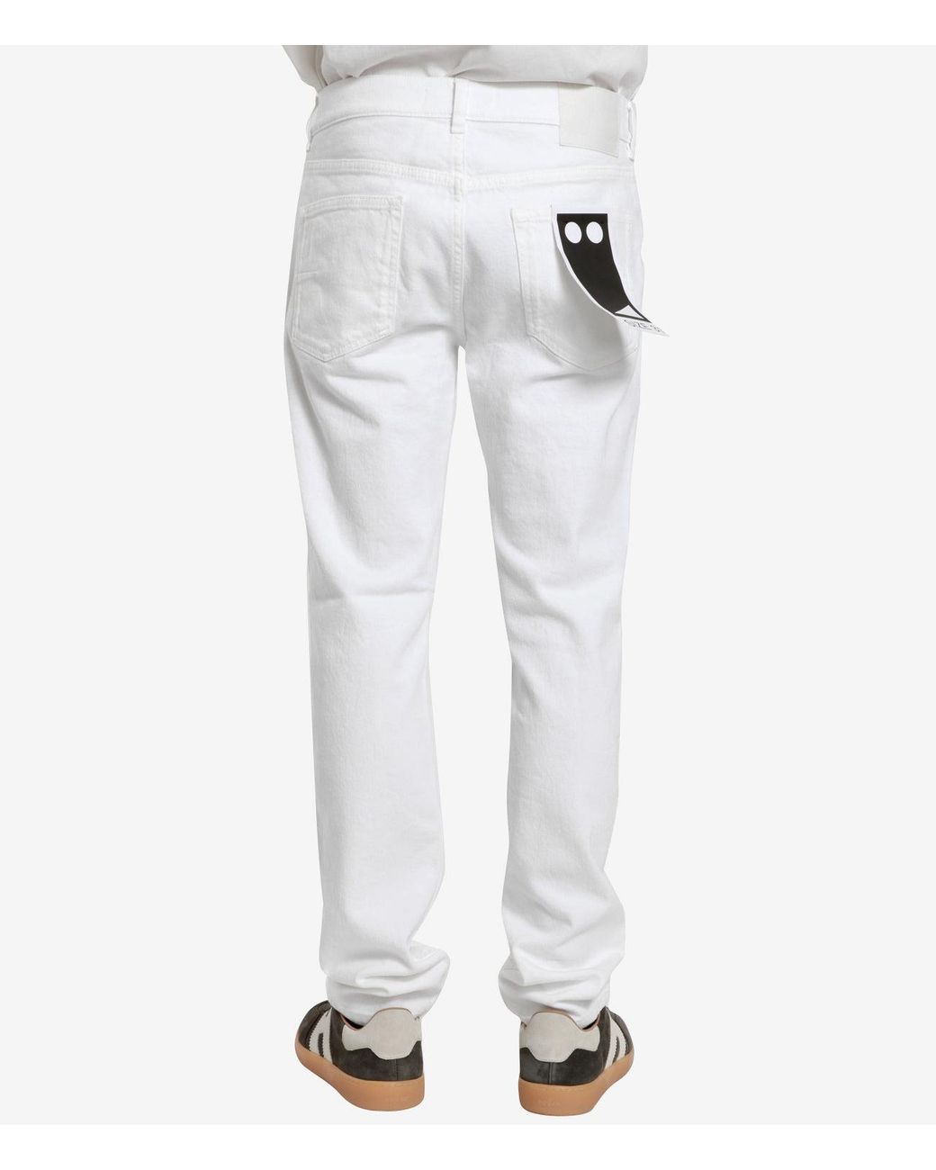 Jeans blanc Grifoni pour homme en coloris White