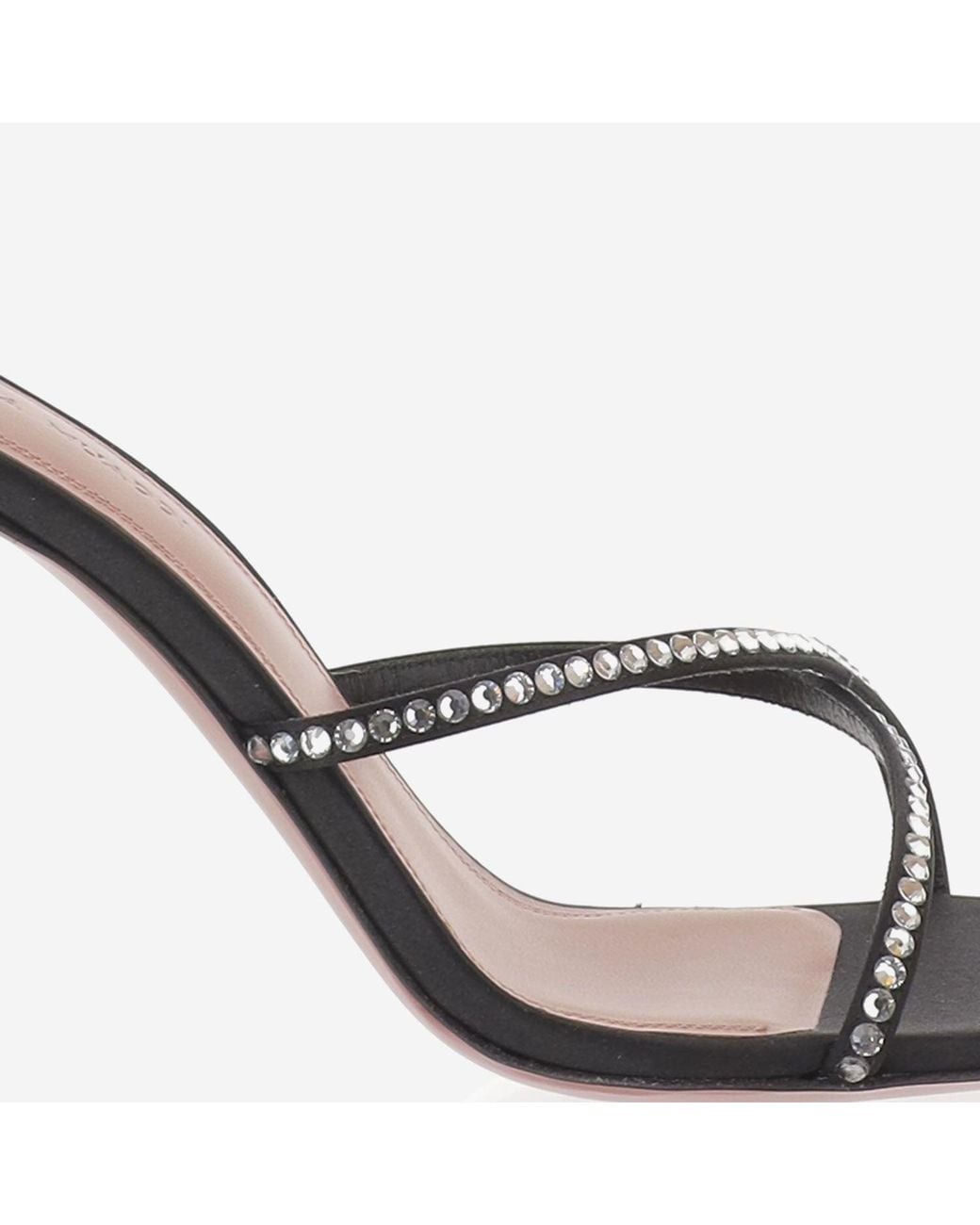AMINA MUADDI Metallic Sandals Sally Satin