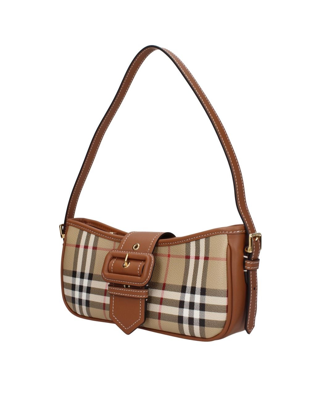 Burberry Brown Shoulder Bags Fabric