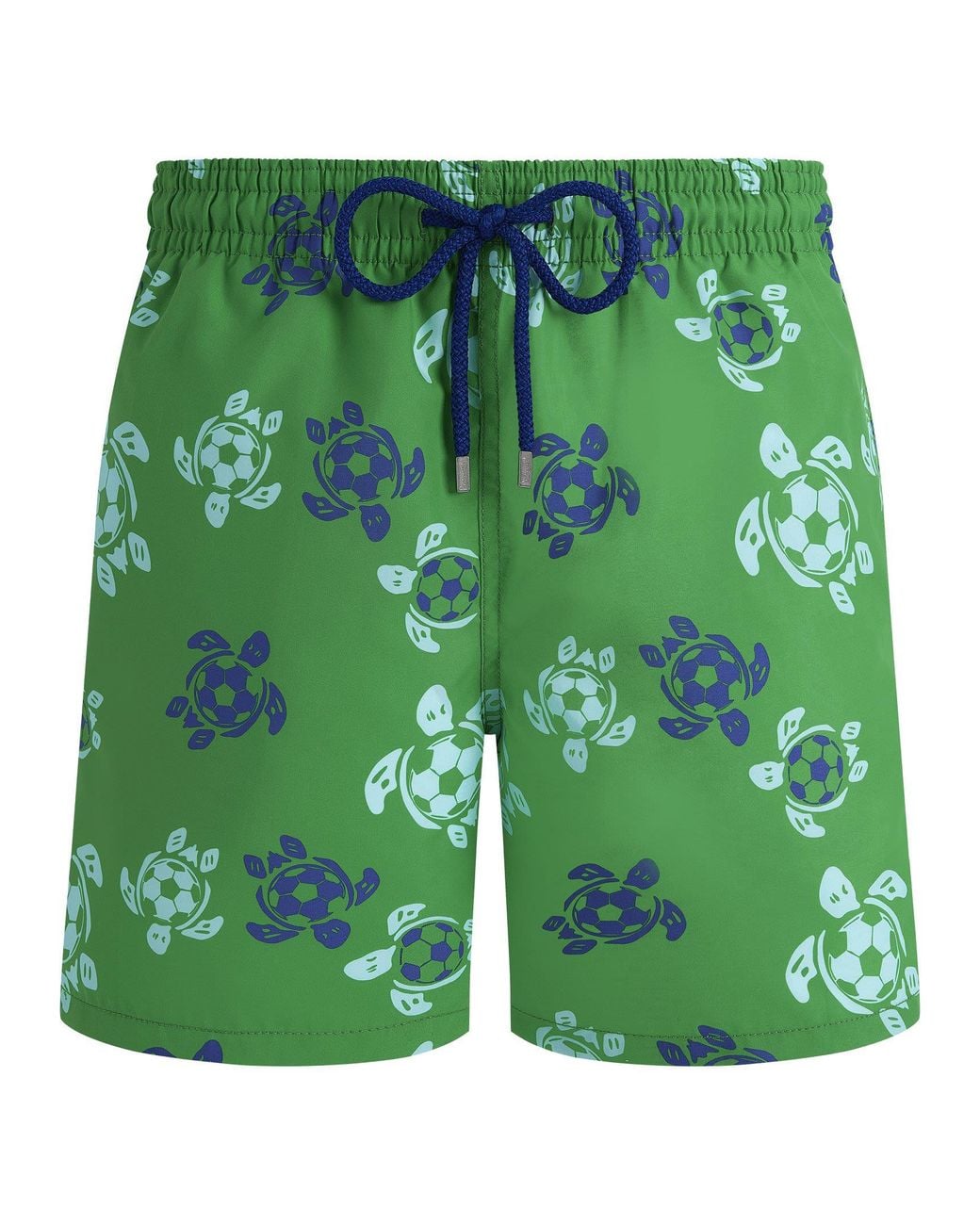 Vilebrequin Green Swim Shorts With Graphic Turtle Print for men