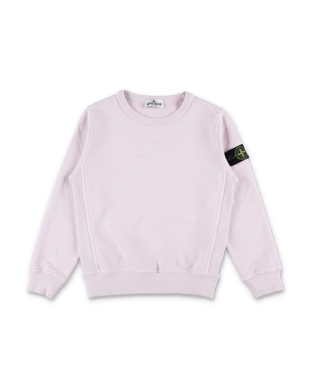 Stone Island Pink Junior Cotton Fleece Sweatshirt