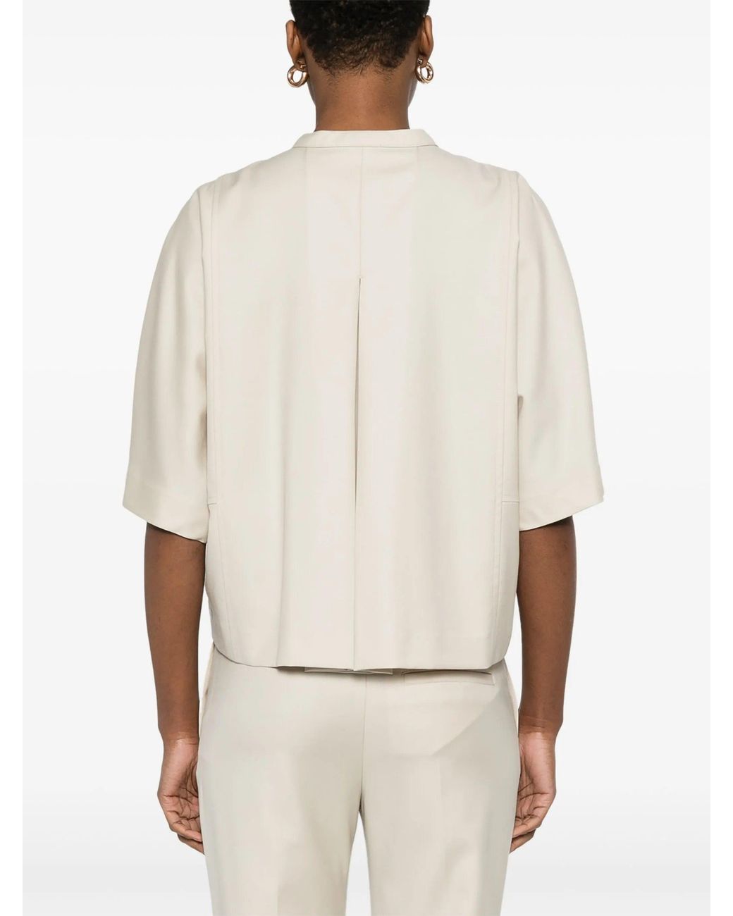 Loulou de Saison Natural Short Sleeved Blouse