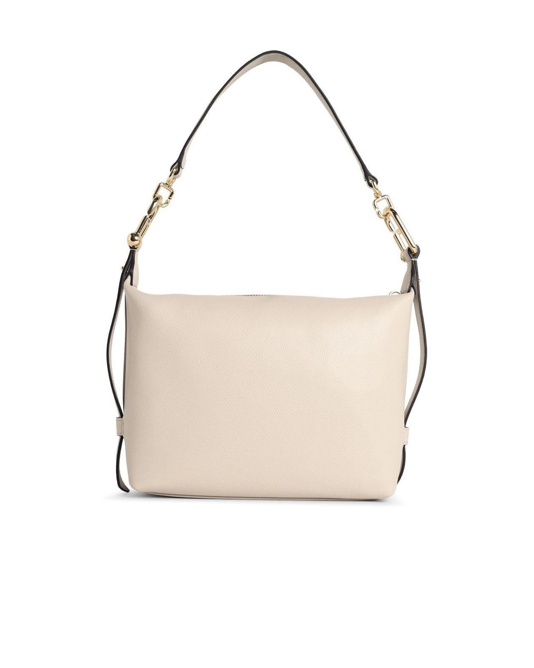 Furla Natural Mini 'Tonie' Ivory Leather Shoulder Bag