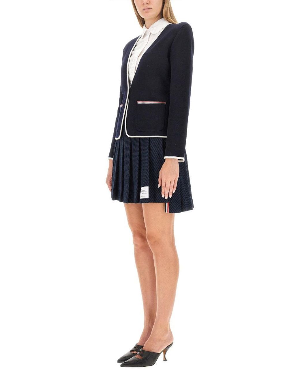 Thom Browne Blue Single-Breasted Jacket