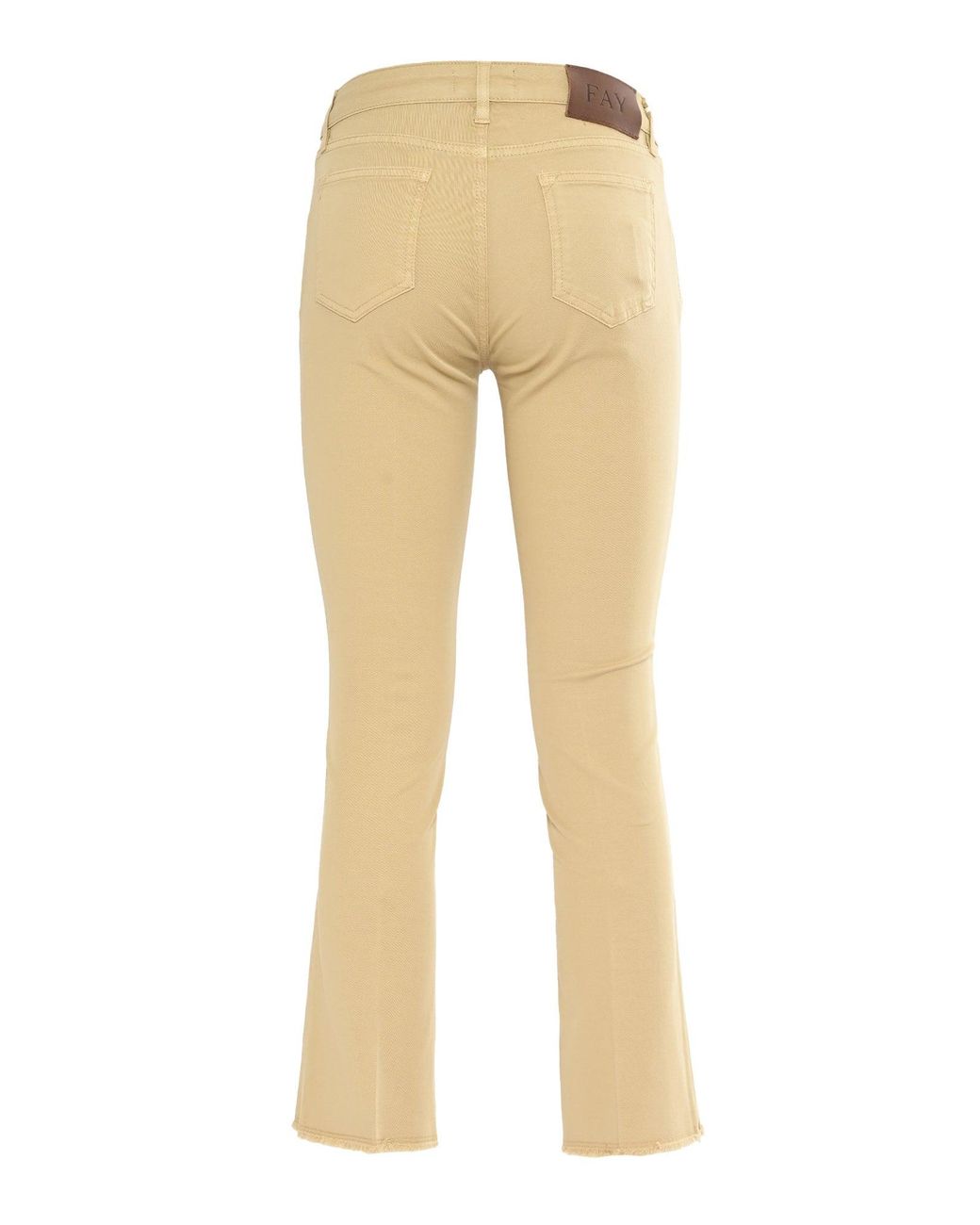 Fay Natural Cropped Pants
