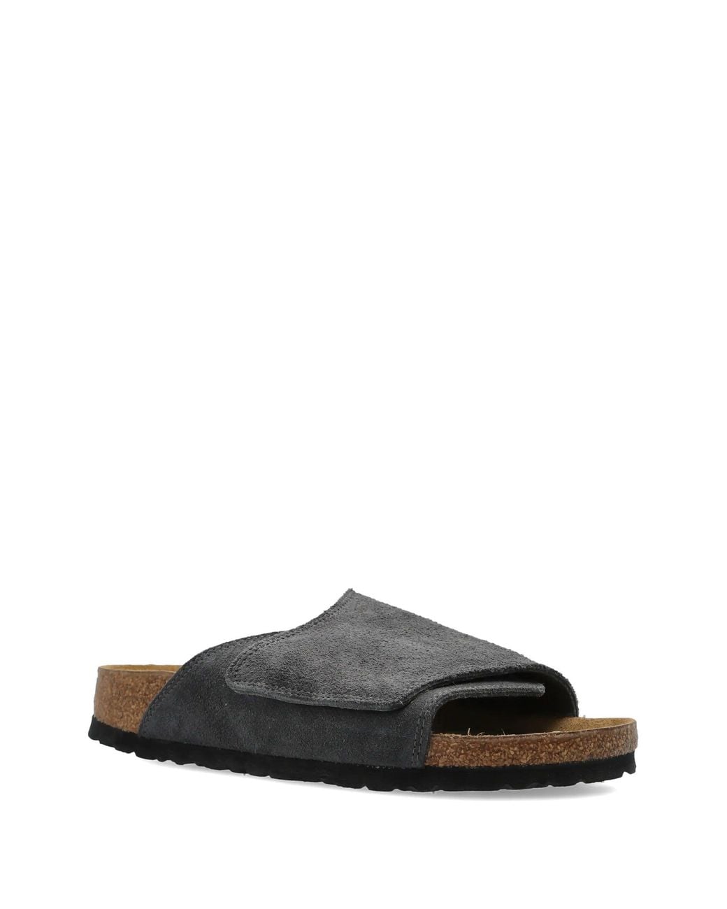 Birkenstock Black Solana Charcoal, Suede Leather