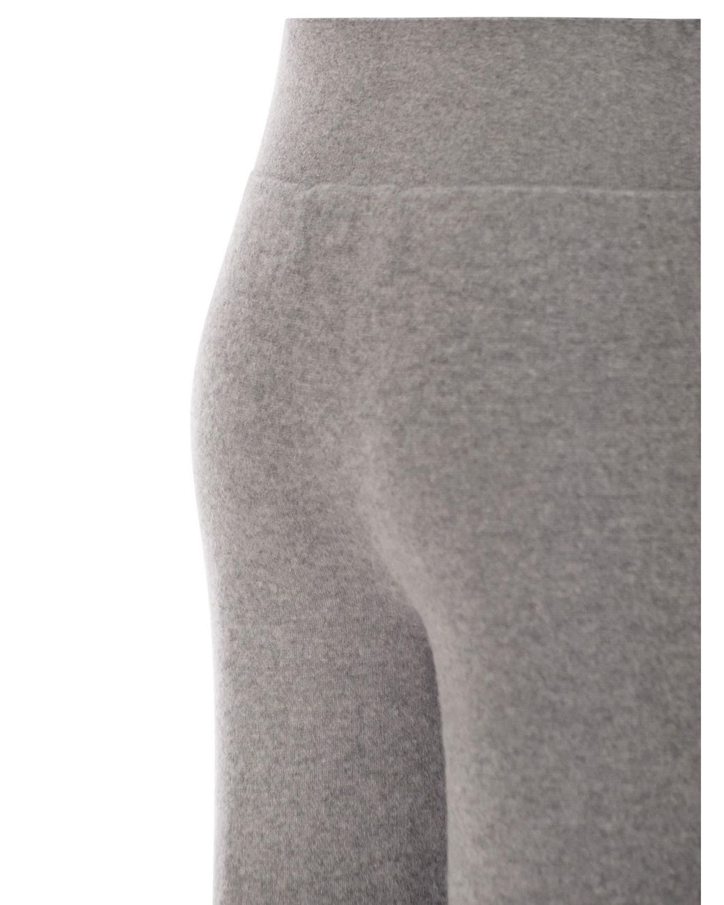 Vanisé Gray Cashmere Wide Leg Trousers