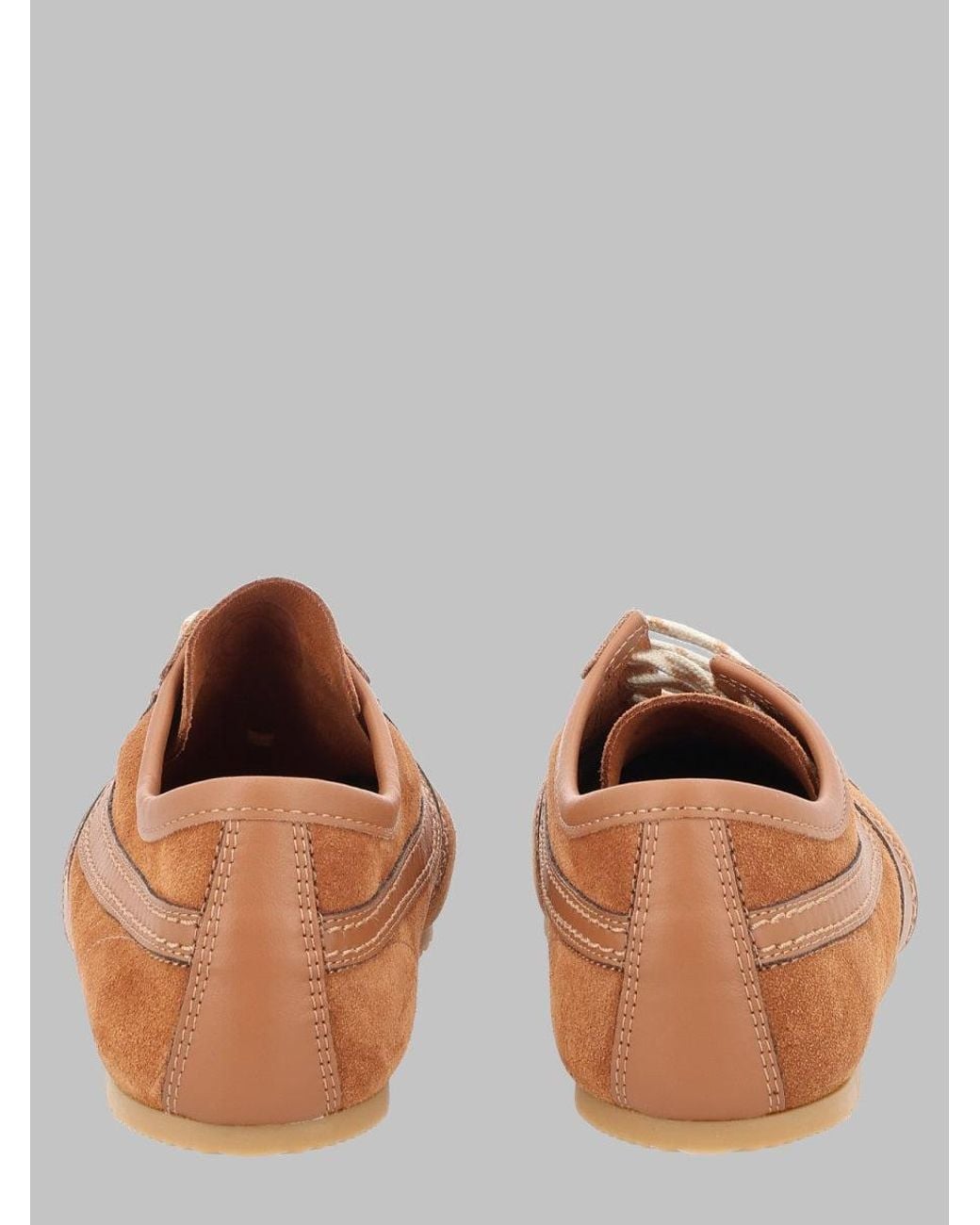 Dries Van Noten Orange Suede Sneakers Leather Trainers
