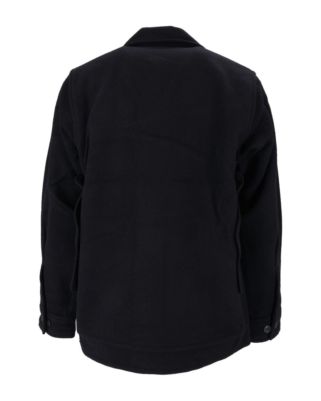 Filson Black Wool Mackinaw Cruiser Jacket