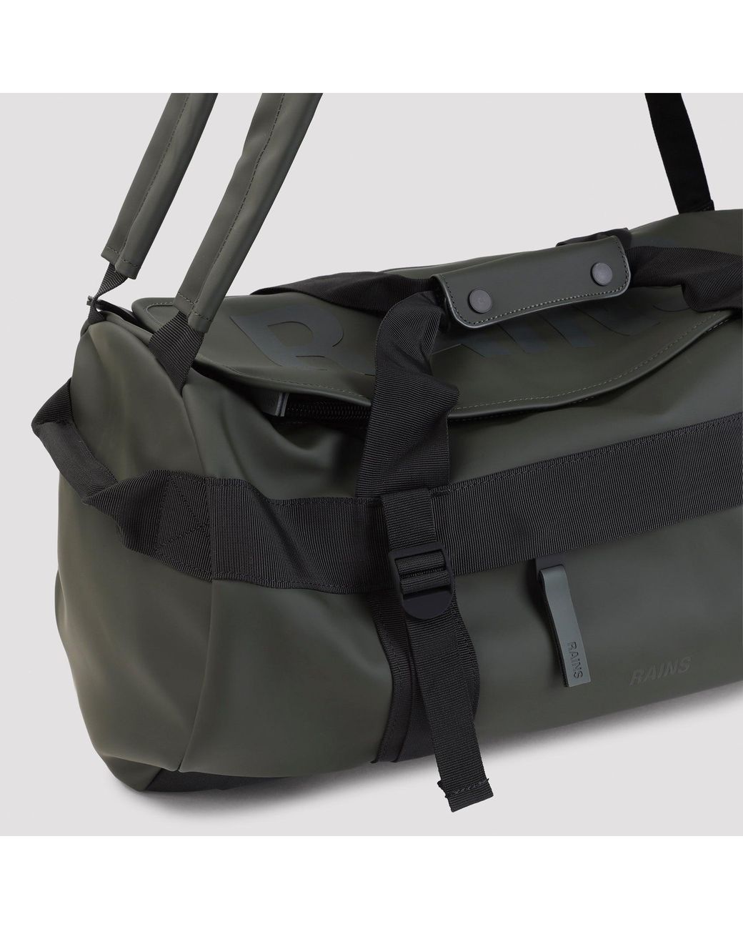 Rains Black Texel Duffle Small Bag
