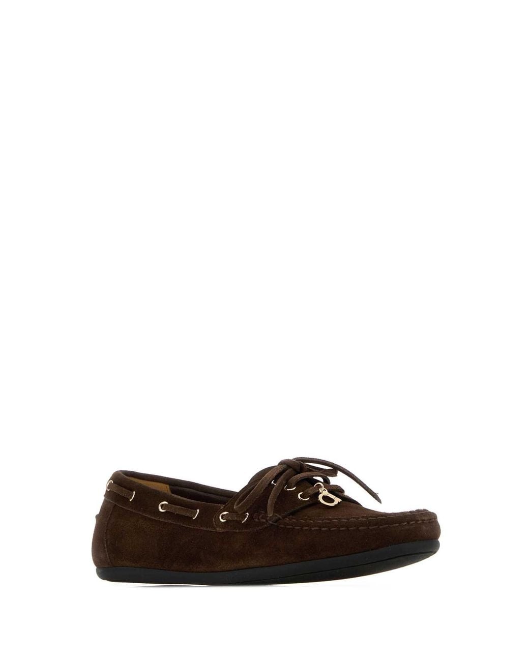 Ferragamo Brown Suede Loafers
