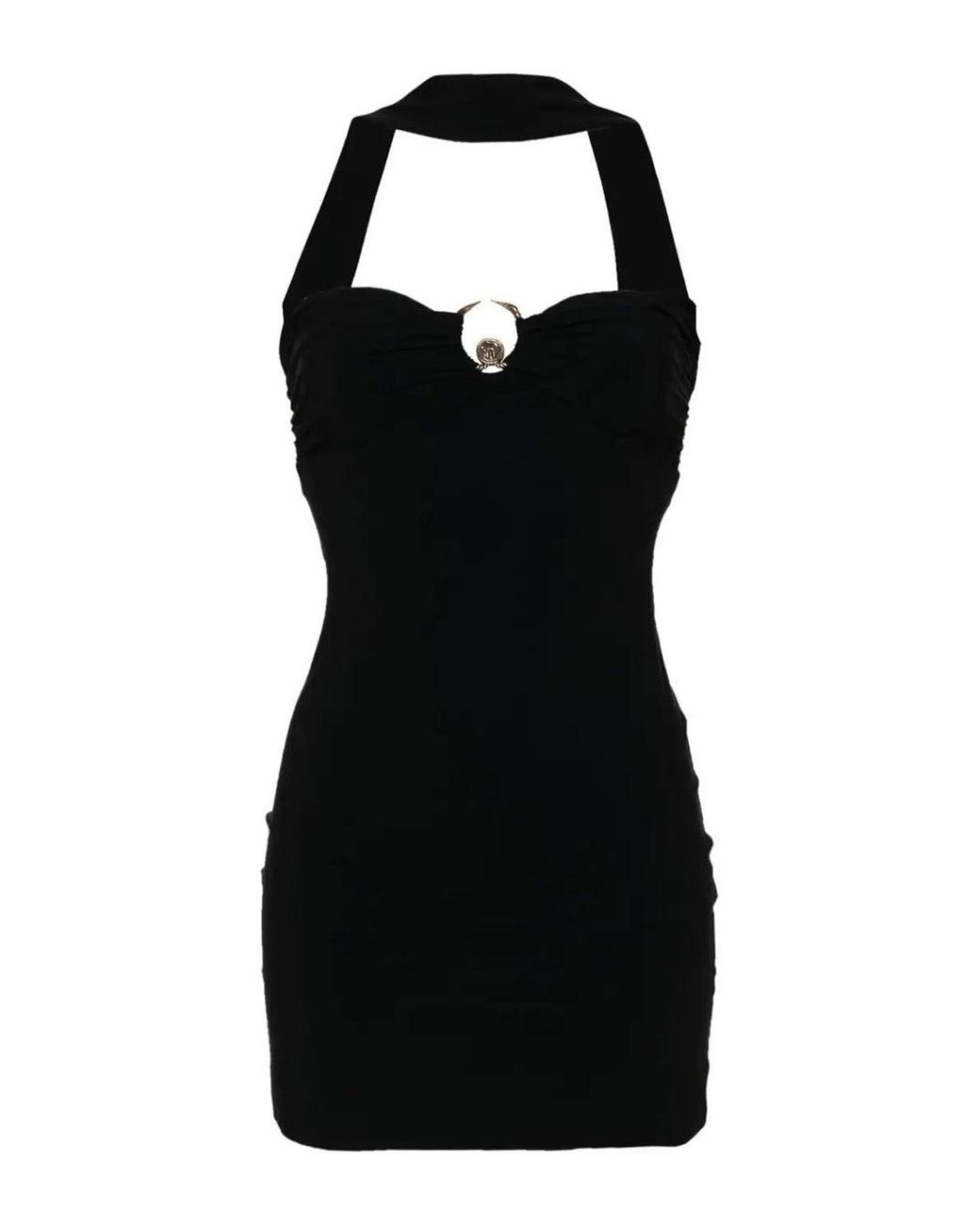 Roberto Cavalli Kleedjes ,Zwart ,Zwarte Jurk Aw 24 Elegant Statement Stuk in het Black
