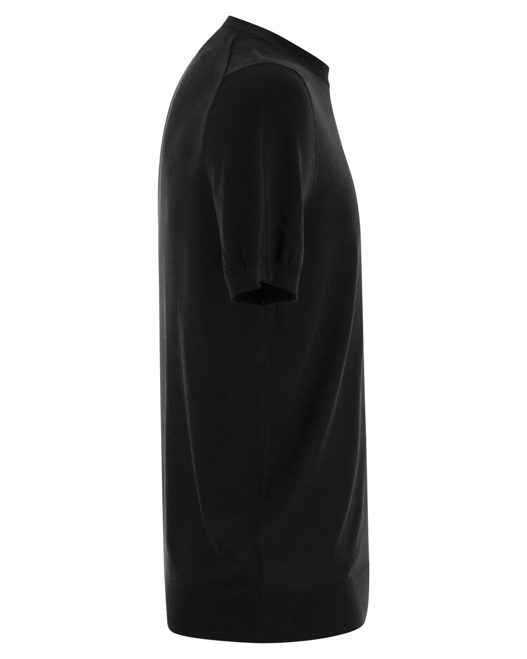 Fedeli Black Baumwoll -T -Shirt