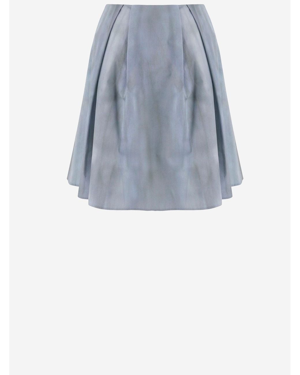 Vince Blue Cotton Skirt