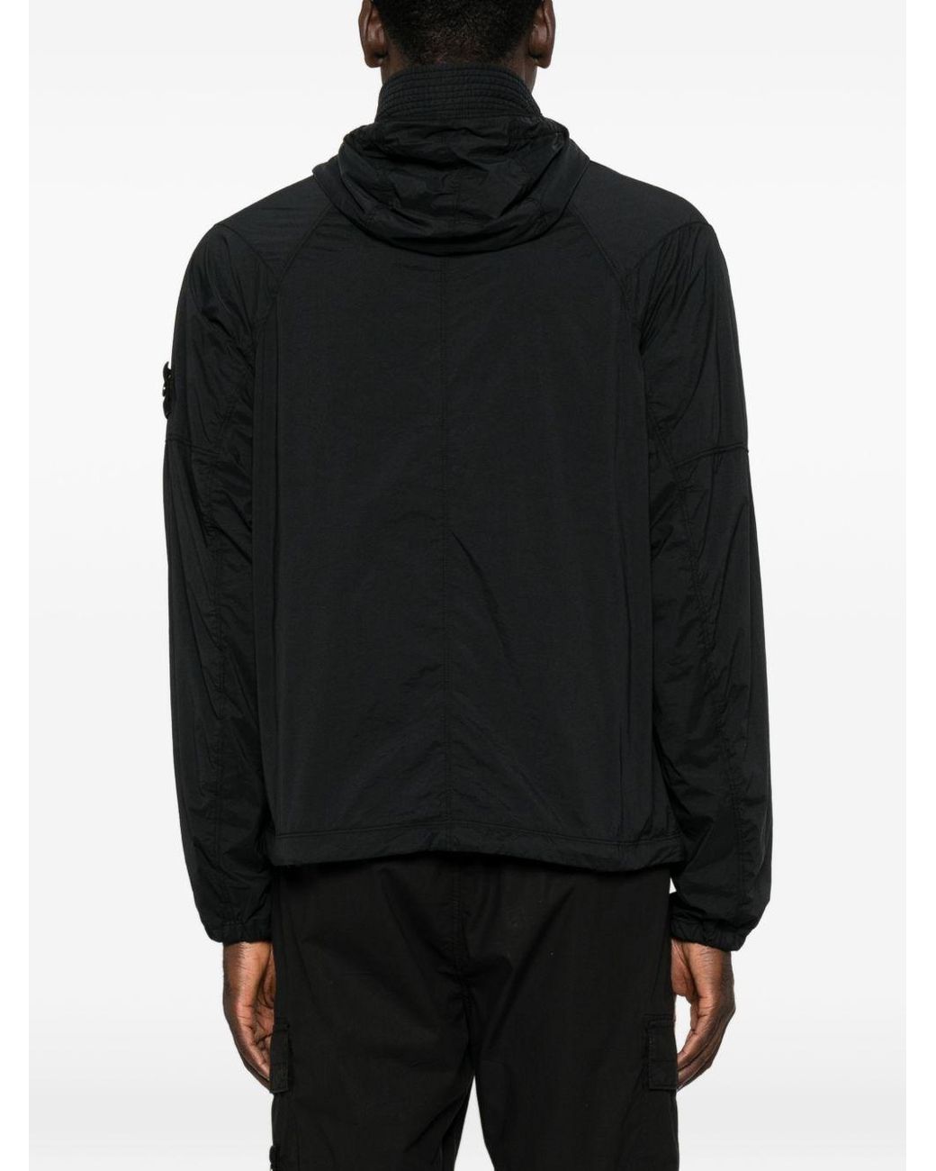 Stone Island Black Nylon Blouson Jacket for men