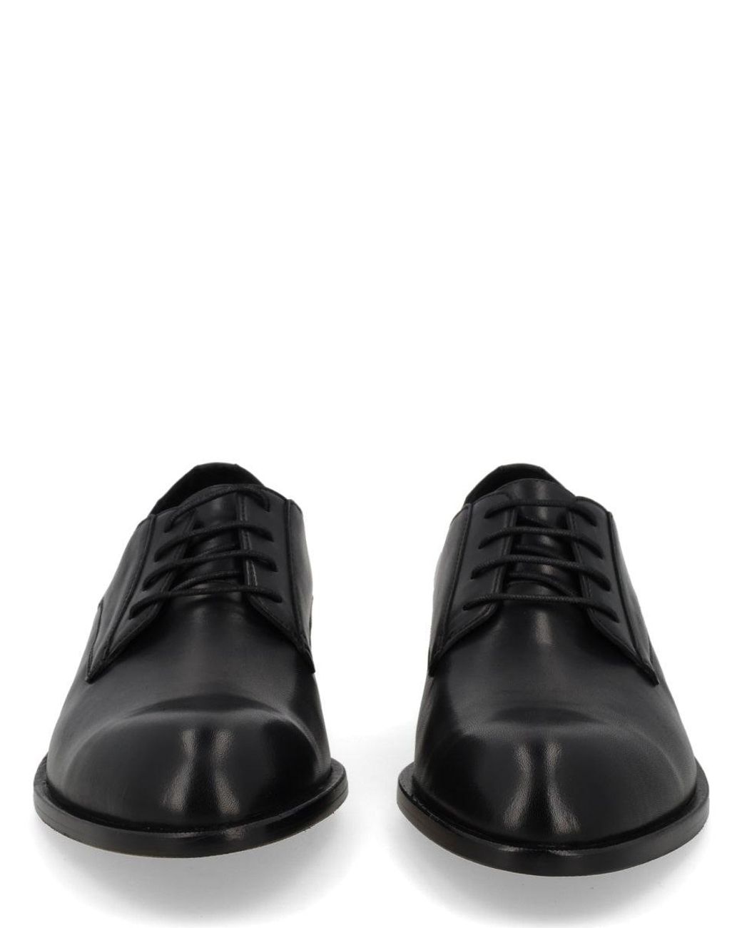 Boss Black Leather Loafers for men