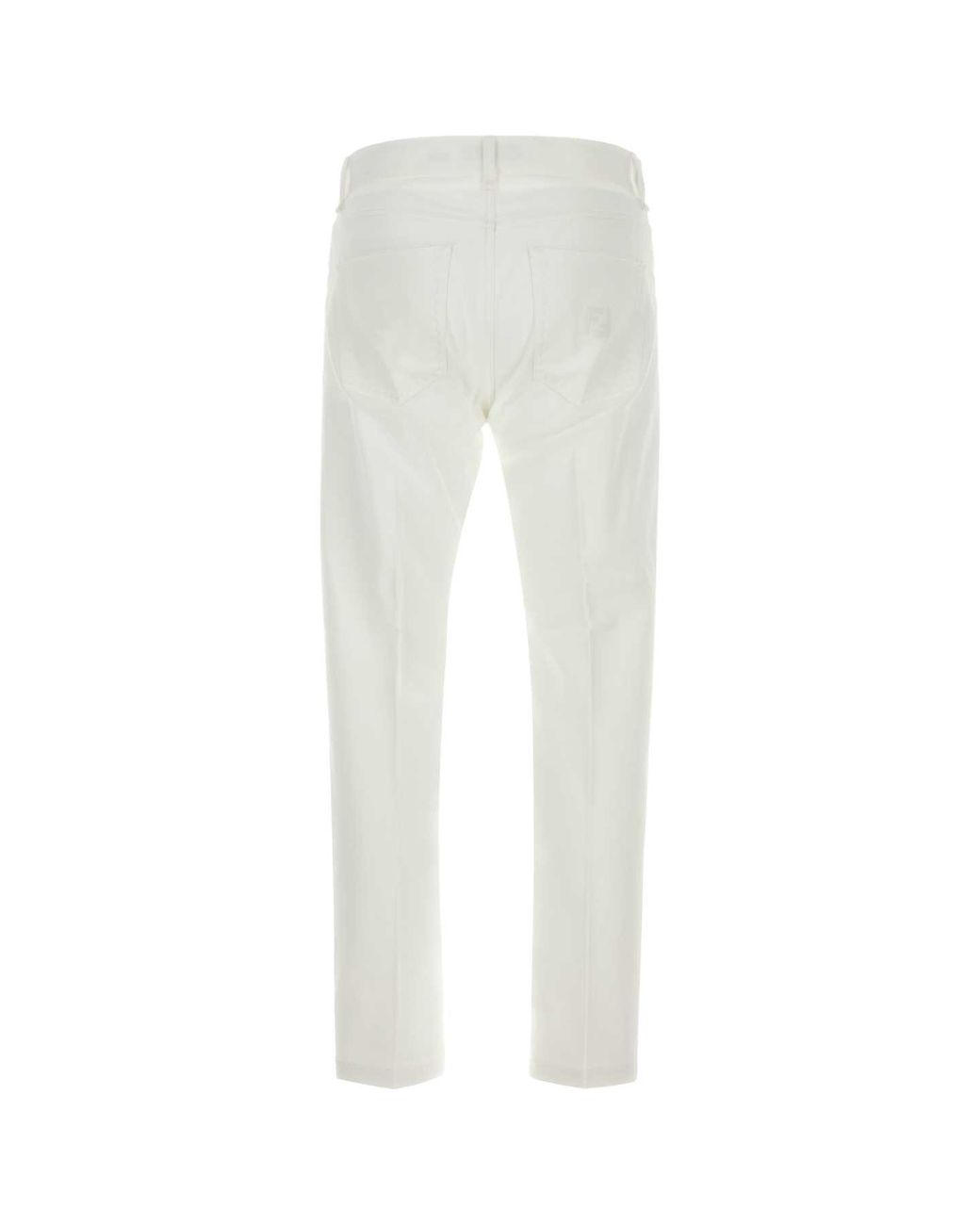 Fendi White Selleria Jeans for men
