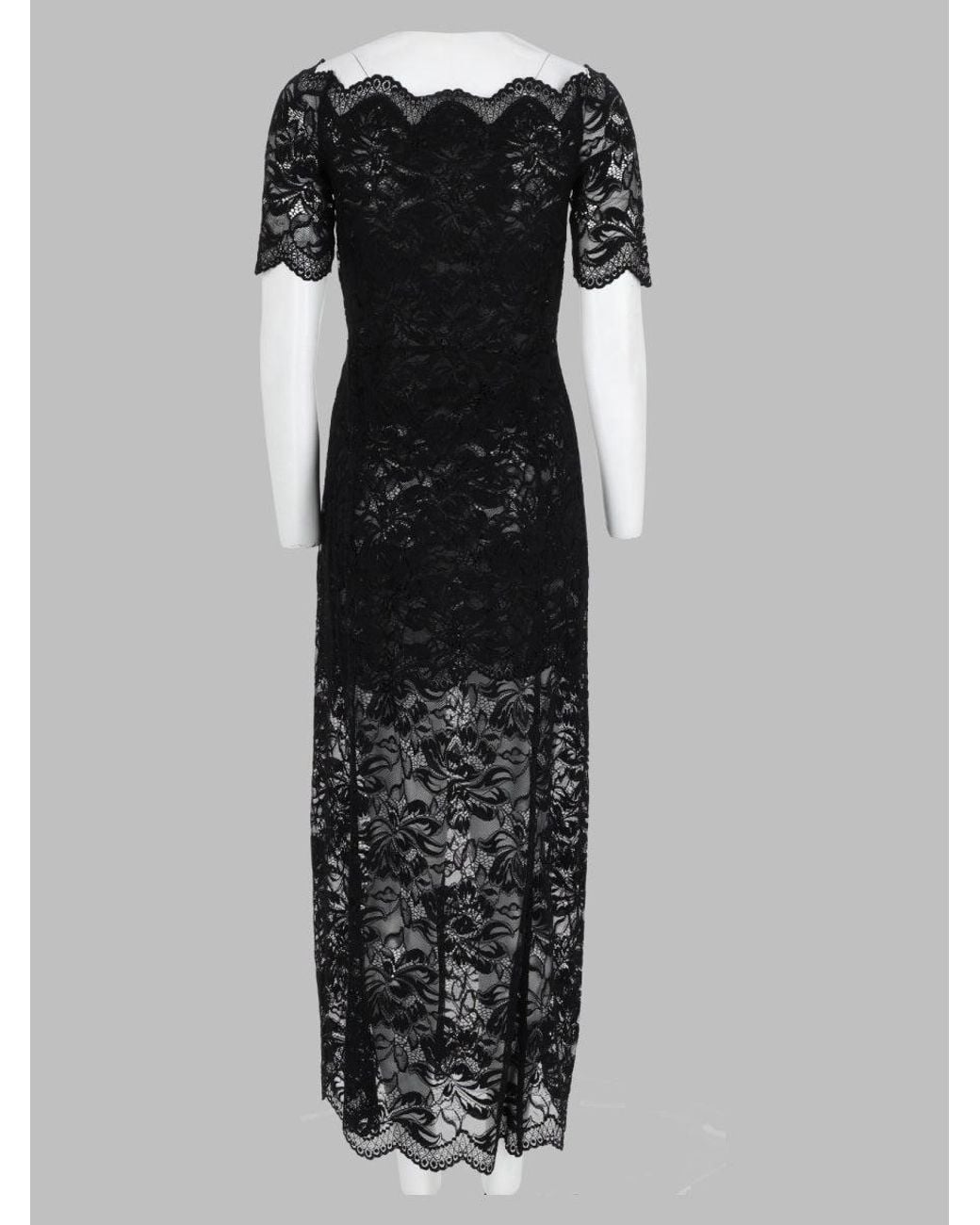 Rabanne Black Sleek Stretch Mini Dress