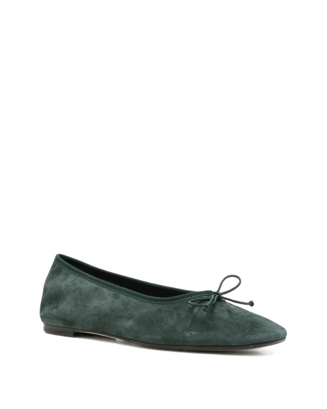 Aeyde Green Tiby Kid Suede Leather Moss