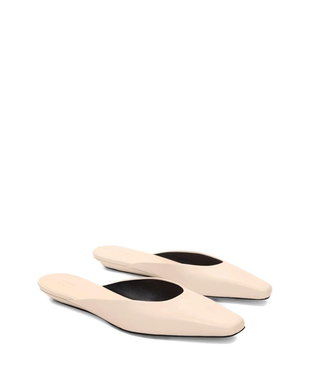 Loulou de Saison White Diane Mini Wedge Mule Slippers