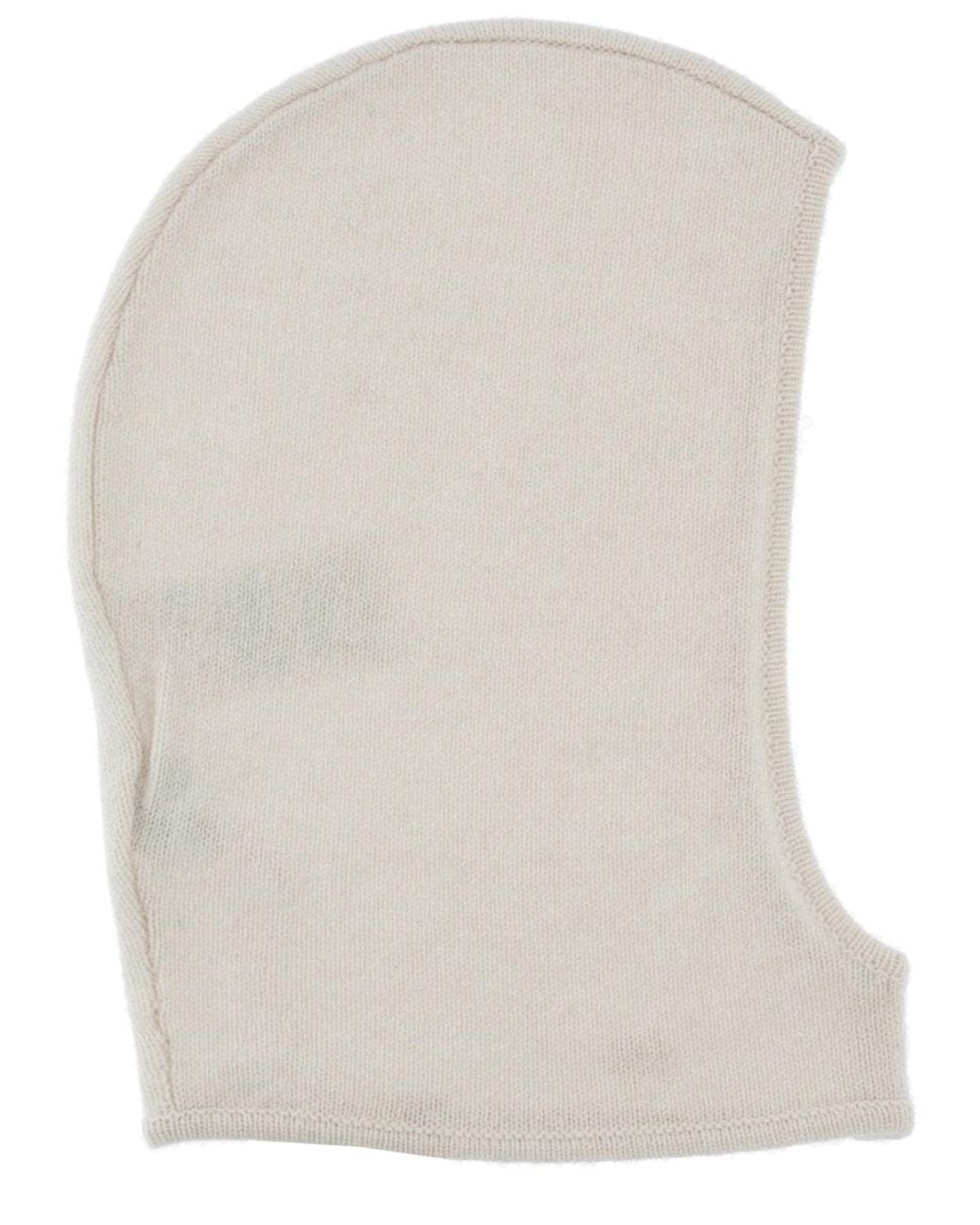 Ganni White Off Solid Winter Hat