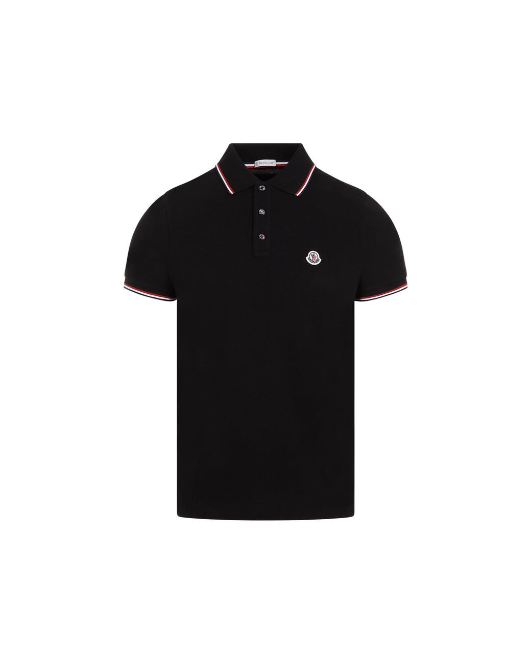Moncler White Ss Polo T Shirt