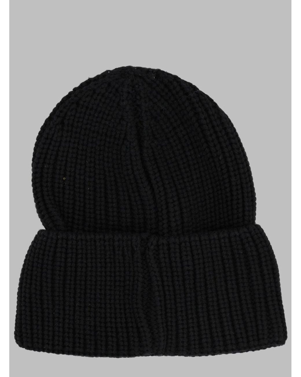 Palm Angels Black Mini Wool Hat For Boys