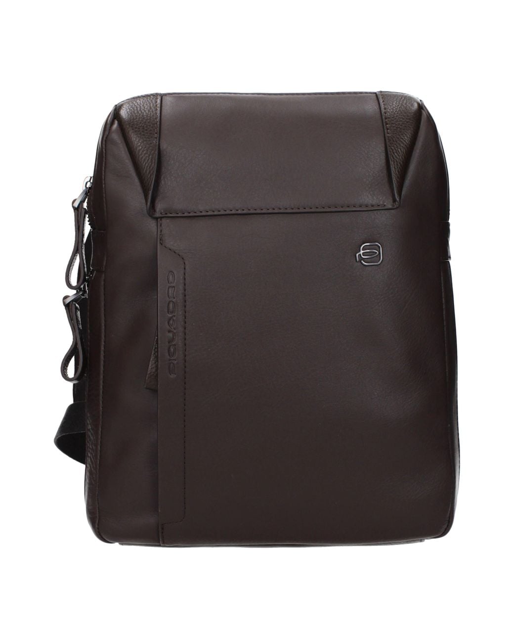 Piquadro Black Crossbody Bags Leather/Moro Head