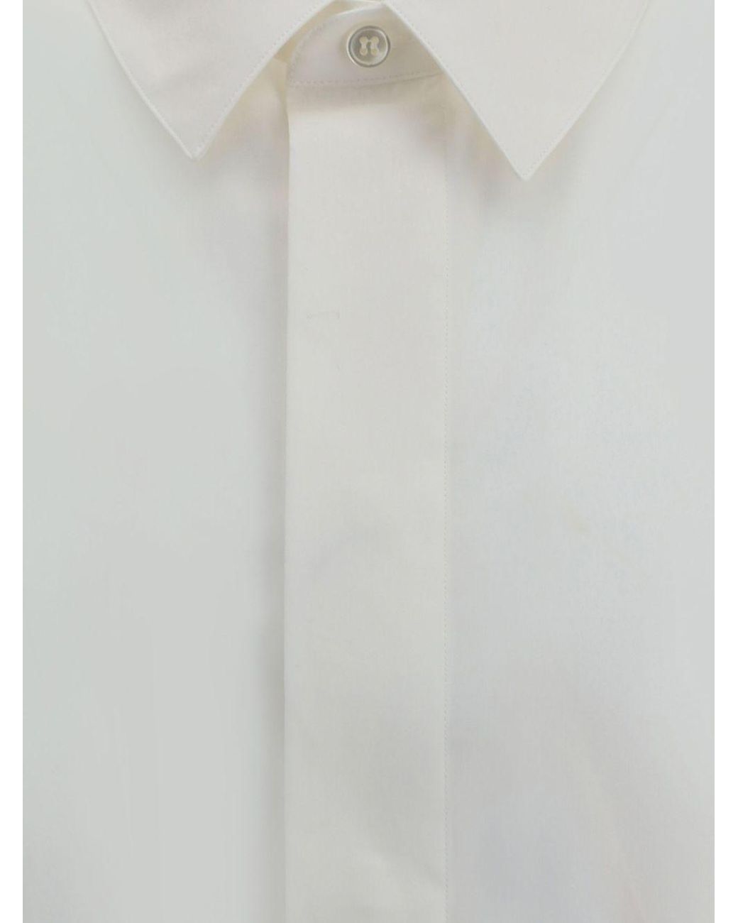 Saint Laurent White Cotton Shirt for men